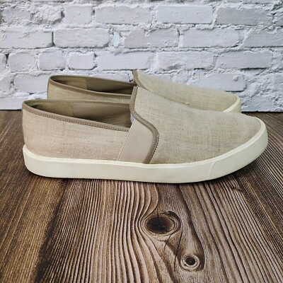 Vince Women's Preston Linen Slip-On Sneakers US 6.5 | EU 36.5 Quiet Luxury   