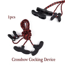  Archery Crossbow Cocking Aid Rope Device Tool Cocker Double Handle Strings 1PCS