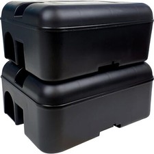 ROSHIELD PRO BOX | 2 Extra Large Rats & Mouse Poisoning & Snap Traps Bait Box |