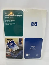 HP EVERYDAY PHOTO PAPER C7007A**100 MATTE 8.5"X11" SHEETS**NEW Sealed Box