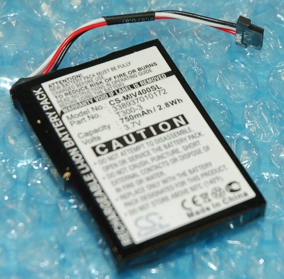 NUEVA Batería Mio Moov 400 y 405 GPS 3.7V 750mAh 338937010172 T300-3 mitac EE. UU. Foto 2 de 4
