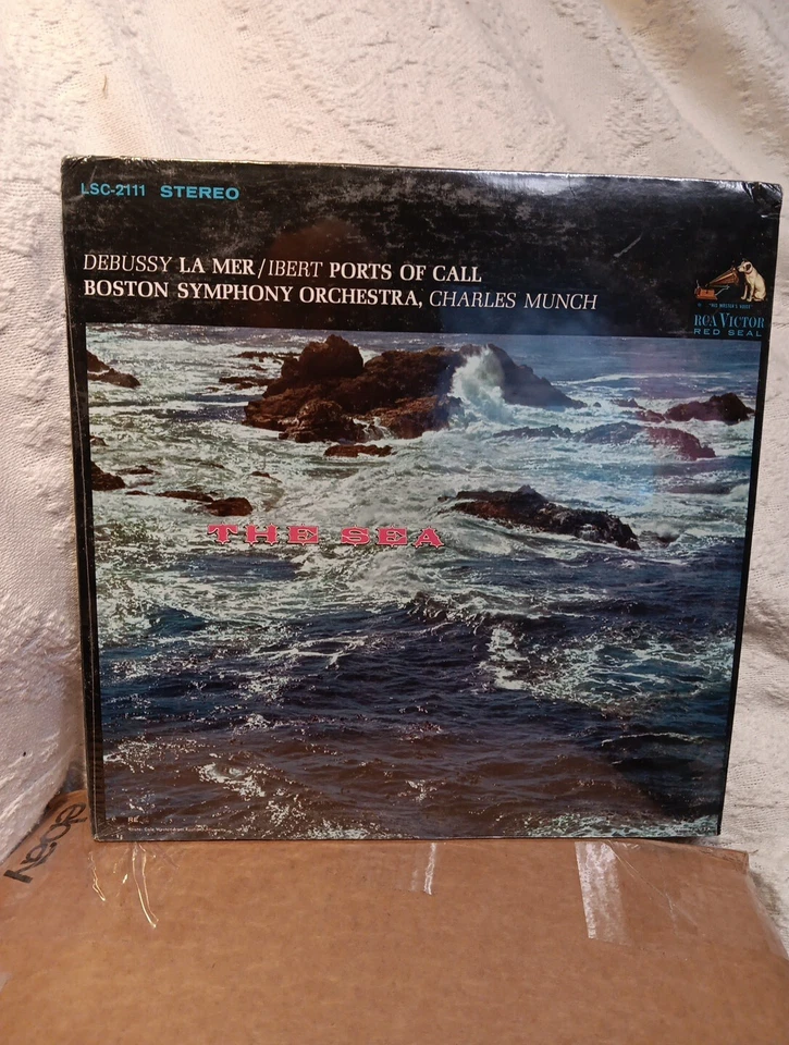 NEW SEALED THE SEA Debussy La Mer Ibert Escales Munch Boston LP 1958 Red Seal - Image 2 of 4