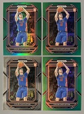 4- 2023-24 Prizm Draft Picks Colin Castleton: 3 Green Prizm, Base RC #45