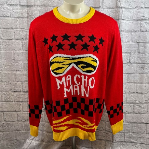 WWE Randy Savage Ugly Sweater Mens 
