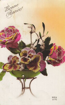 CP ORANGE GOOD YEAR WASCHBECKEN PENSES ROSES GUI