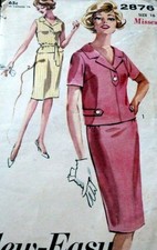 LOVELY VTG 1960s DRESS Sewing Pattern 16/36