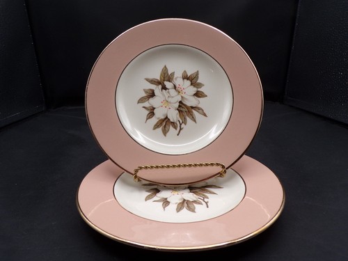 2 USA 1950s Vintage Sevron Fair Lady Gold Trim Bread Dessert Plates 6-1/4" F25 - Picture 9 of 9