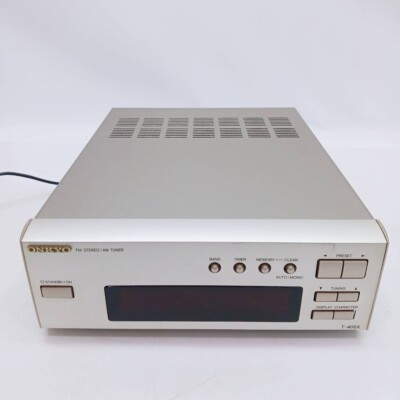 ONKYOチューナーT-405X アンテナ・ケーブル付き　 AM FMチューナー Amazon.co.jp: ONKYO オンキョー T-405X FMステレオ AM