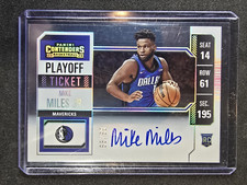 MIKE MILES JR 2023-24 Panini Contenders Playoff Ticket Rookie Variation /99 Auto