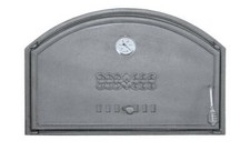 Portes pour Un Four à Pizza en Fonte poêle à Bois 700x460 avec thermom. /Gauche/