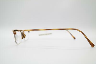 Lunettes Vintage Flair 54 - Demi-monture Or Marron - Taille 54-28-145 - NOS (New Old Stock)