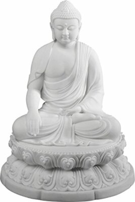 Ebros Enlightenment Buddha Sakayamuni Meditate on Lotus 7'' H Buddhism Figurine