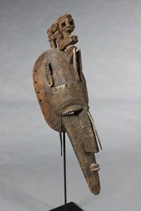 AFRICAN TRIBAL MARKA KORE MASK MALI EX DR KENNERT COL MUSEUM EXHIBITED
