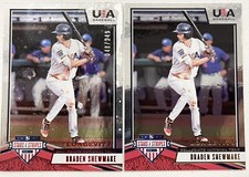 2019 Panini USA Stars & Stripes Longevity Braden Shewmake Ruby 048/249 & Base 99