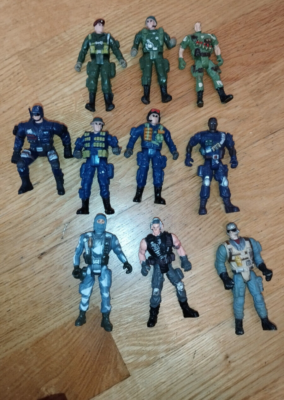 Lot De 22 Figurines Soldats Chap Mei Et Lanard - Sans Armes - GI Joe Style - Occasion