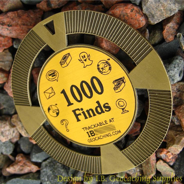 Geocoin "Milestone" - 100 Finds - Cache Boutique