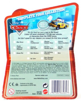 Disney Pixar Cars Final Lap Collection #156 Milo Die-Cast Vehicle