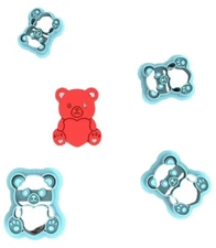 Love Bear Valentine Polymer Clay Cutters