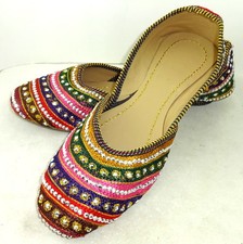 Women mojari jutti slippers traditional sandals multi shoes handmade punjabi