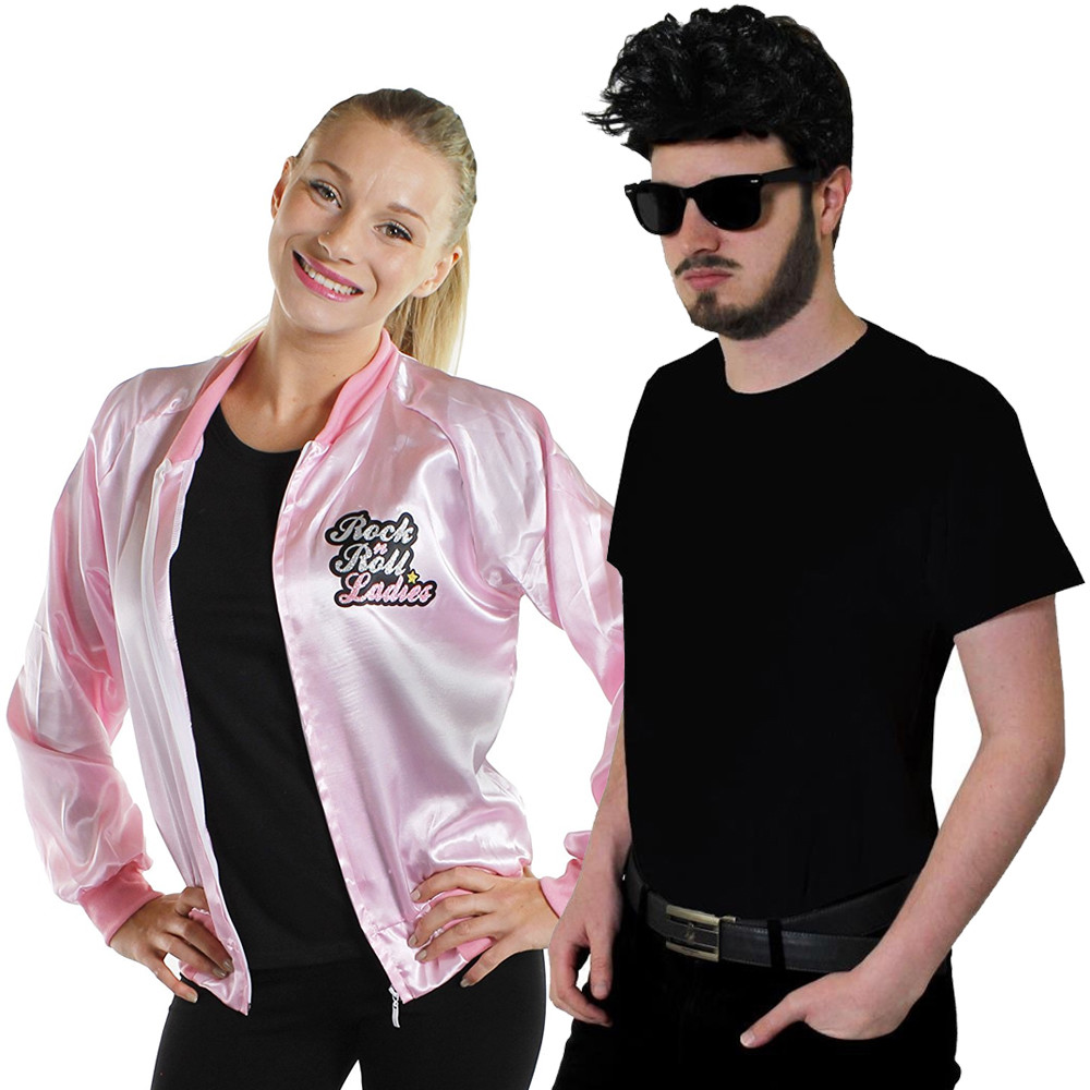 COUPLES 1950'S COSTUMES ROCK N ROLL LADIES AND TEDDY BOY OUTFIT