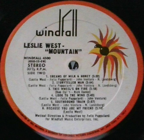 Leslie West - Mountain (LP, Album) (Very Good Plus (VG+)) 2570645901 - Picture 4 of 4