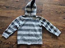 Sonoma Full Zip Hoodie Sweatshirt Boys Size 5/6 Dark Gray  Gray With Pockets
