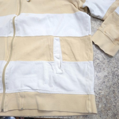 Southpole Y2K Full Zip Up Hoodie Sweatshirt Mens XLarge Adult Skate White Brown - Picture 14 of 17