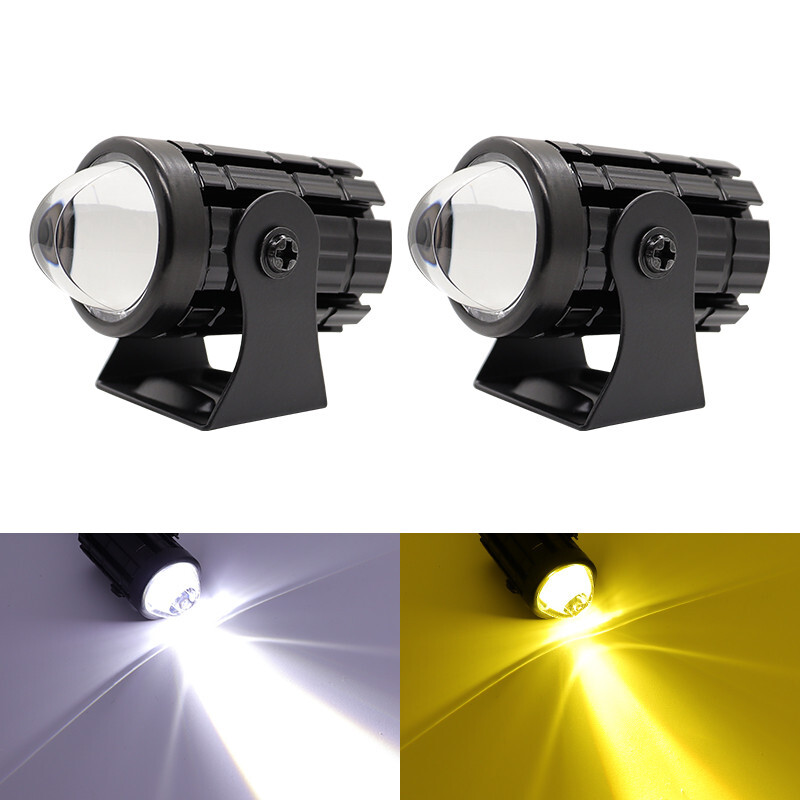 Motorcycle Headlight Driving Light Auxiliary Spotlight Fog Lamp Accessories x2