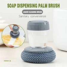 Soap Dispensing Dishes Cleaning Brush Washing Liquid Dish Palm Kitchen Utensils