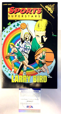 1992 Larry Bird Sports Superstars Comic Book, Autographed by Larry
