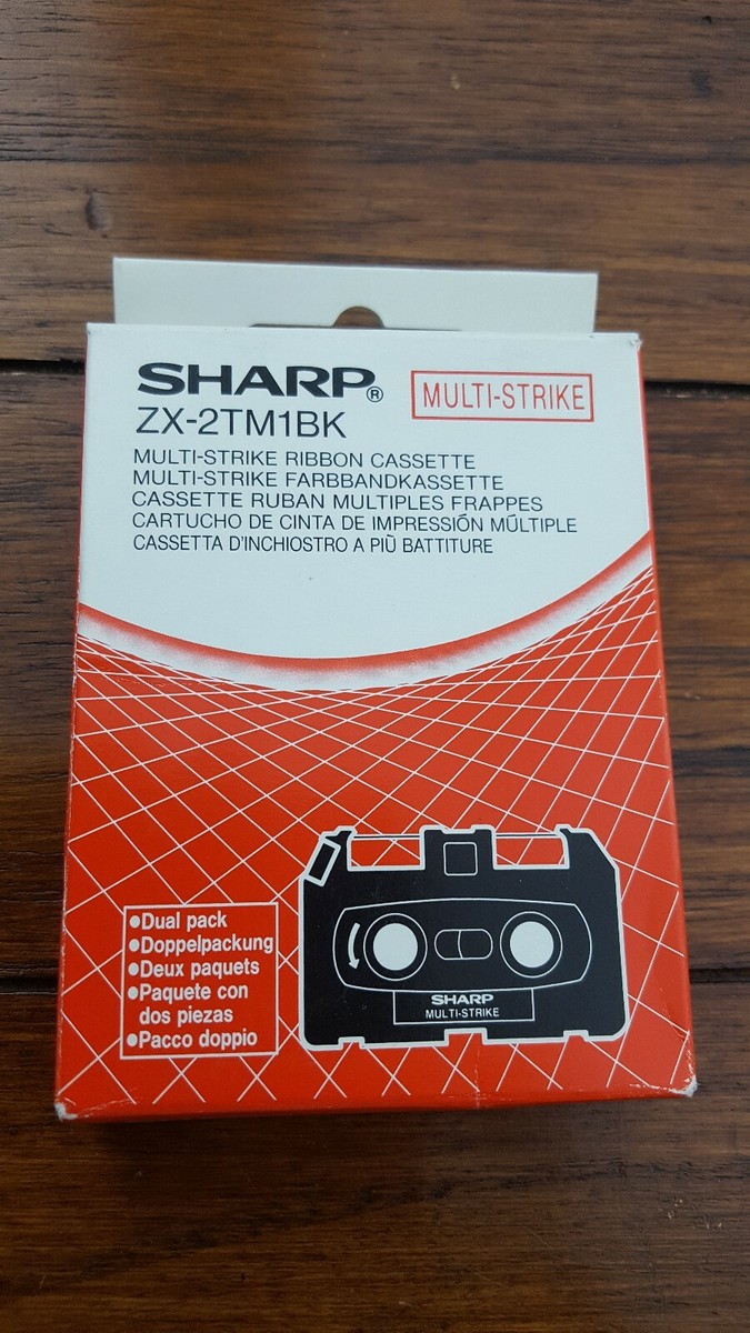 Sharp Font Writer Word Processor ZX-2TM1BK Multi Strike Ribbon Ink Sharp Font Writer Word Processor ZX-2TM1BK Multi Strike Ribbon Ink