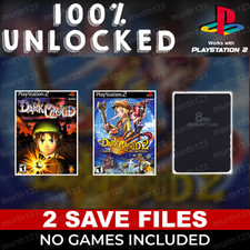Dark Cloud 1  2 PS2 Memory Card Unlocked Beaten 100 Complete