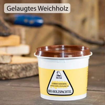 BORMA Holzspachtel Holzkitt Spachtelmasse - gelaugtes Weichholz - 500g