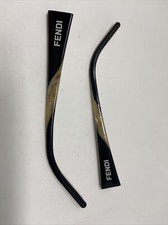 FENDI FS 319 018 130mm BLACK BROWN TEMPLE ARM PARTS FU73