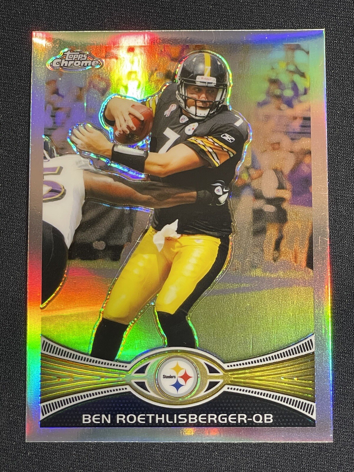 2012 NFL TOPPS CHROME REFRACTOR Ben Roethlisberger Pittsburgh Steelers QB 182
