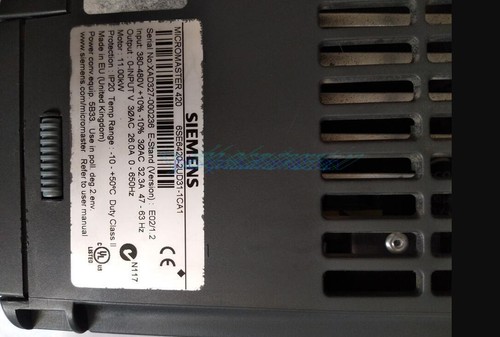 1piece Siemens 420 inverter 6SE6420-2UD31-1CA1 11KW 380-480V Used - Picture 4 of 6