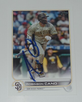 ROBINSON CANO SIGNED AUTO 2022 TOPPS UPDATE CARD US158 NEW