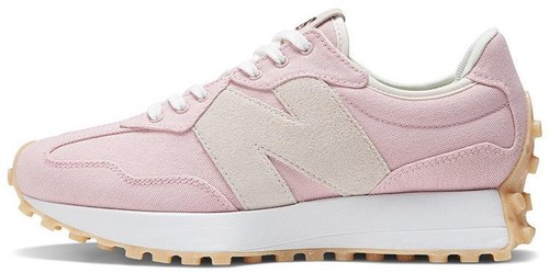 NIB New Balance 327 Pink White Gingham Print Women's Shoes 8.5
