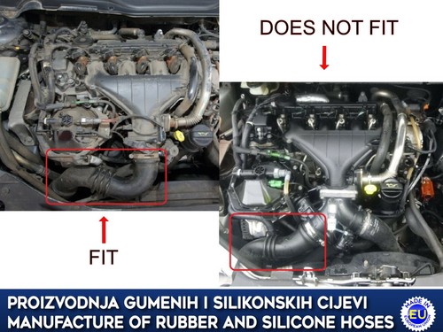 Replacement intercooler hose FORD VOLVO 3M516C646YH 6M516K863JA 1530297 31261896 - Picture 2 of 8