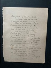 Manuscript page 1898 verse scrap album page
