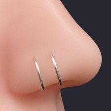 Double Hoop Clip on Nose Cuff Ring