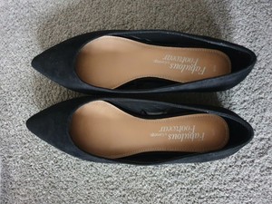 asda black flat shoes