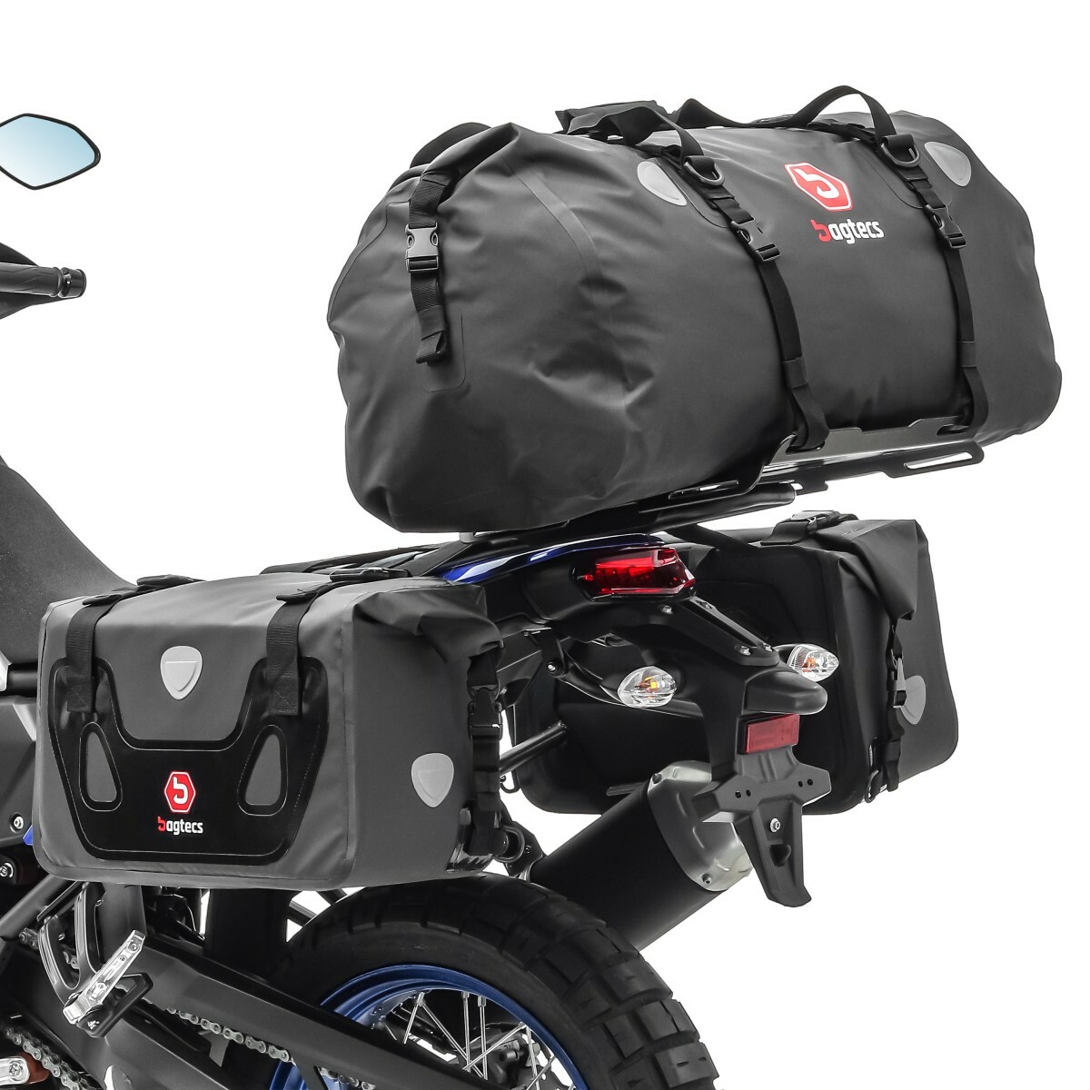 Motorrad Satteltaschen mit Hecktasche Bagtecs RB25 + XF80