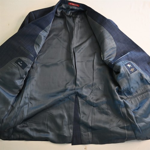 Hart Schaffner Marx 42R Blue Check USA Made 100% Wool Blazer Jacket Sport Coat - Picture 6 of 12