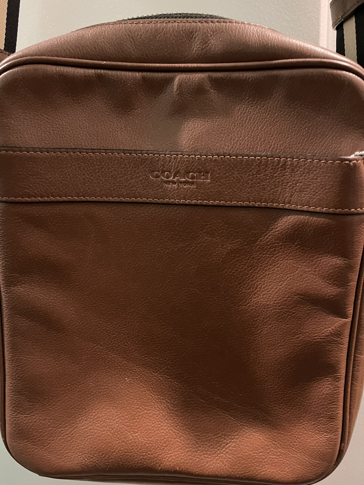 coach tan leather crossbody Gem