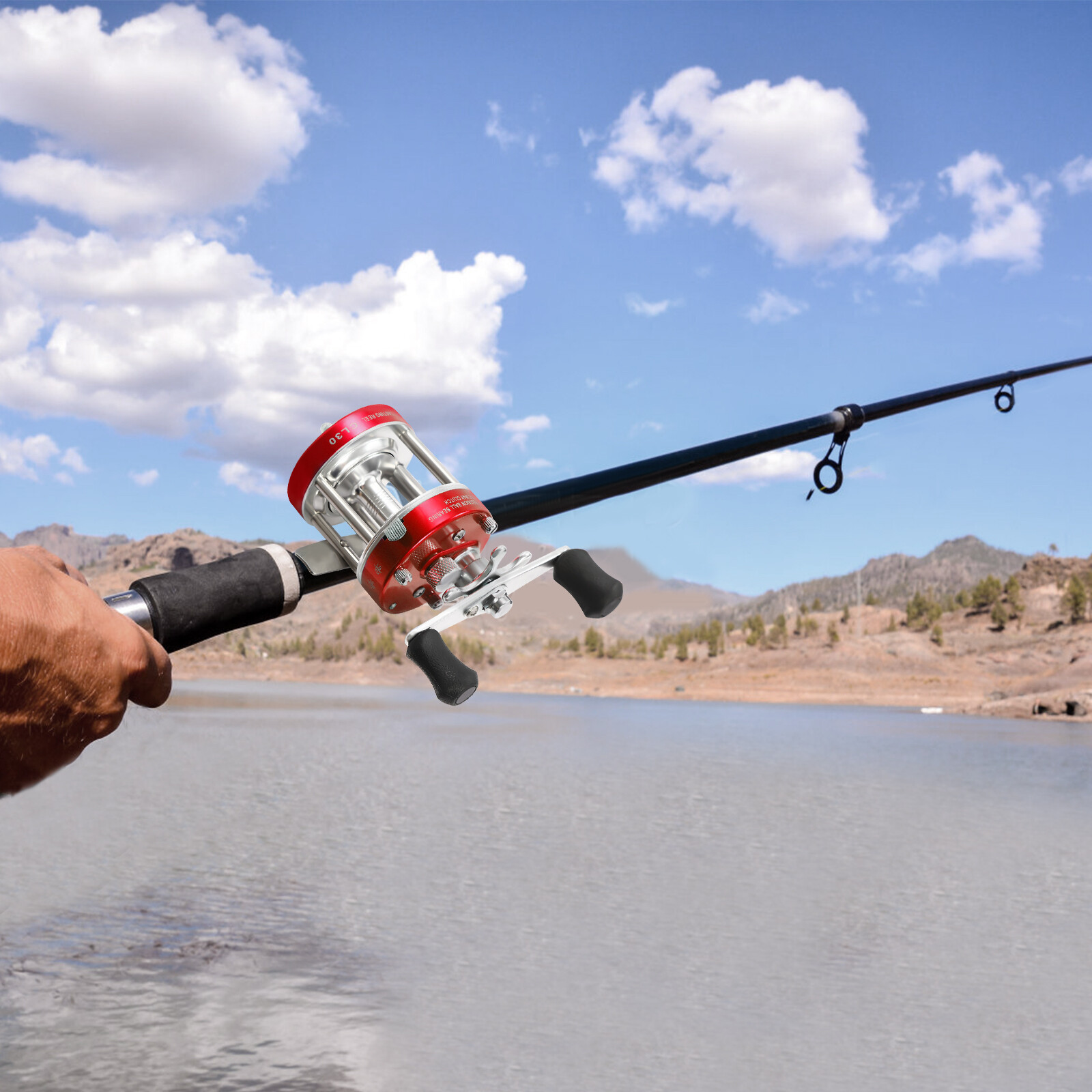 Round Baitcasting Reel Baitcasting Fishing Reel Conventional Reel for Catfish