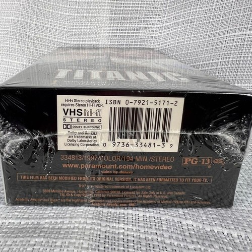 New Vintage Titanic VHS Movie 1998 2Tapes Digitally Mastered Leonardo DiCaprio - Picture 2 of 5