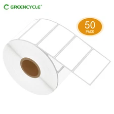 50 Rolls 1300/R 2x1 Barcode Thermal Labels 2"X1" for Zebra LP 2844 Eltron Rollo