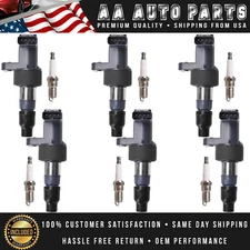 Ignition Coil & Platinum Spark Plug For 2003-08 Jaguar S-Type X-Type 3.0L UF435