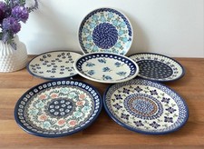 Original Bunzlauer Keramik Teller 27 Cm - Handbemalter Pizzateller Aus Polen